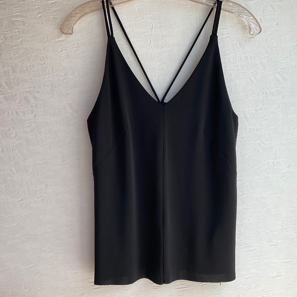 Deletta Camisole Multi-Strap Black V-Neck Size XS - Picture 1 of 10